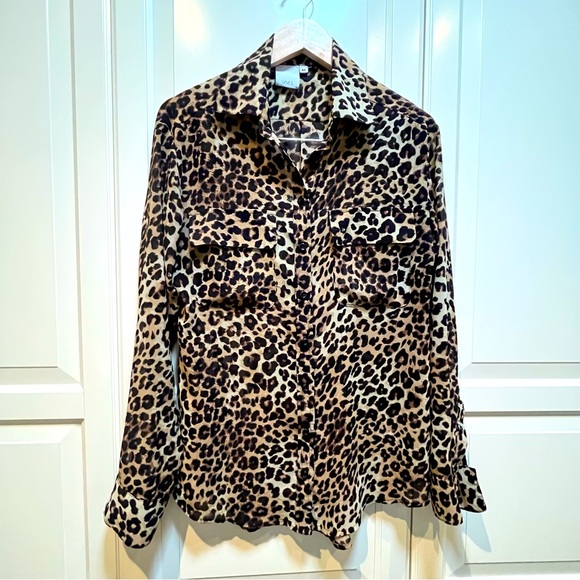 Ines sz M Animal Print Blouse - Picture 3 of 8